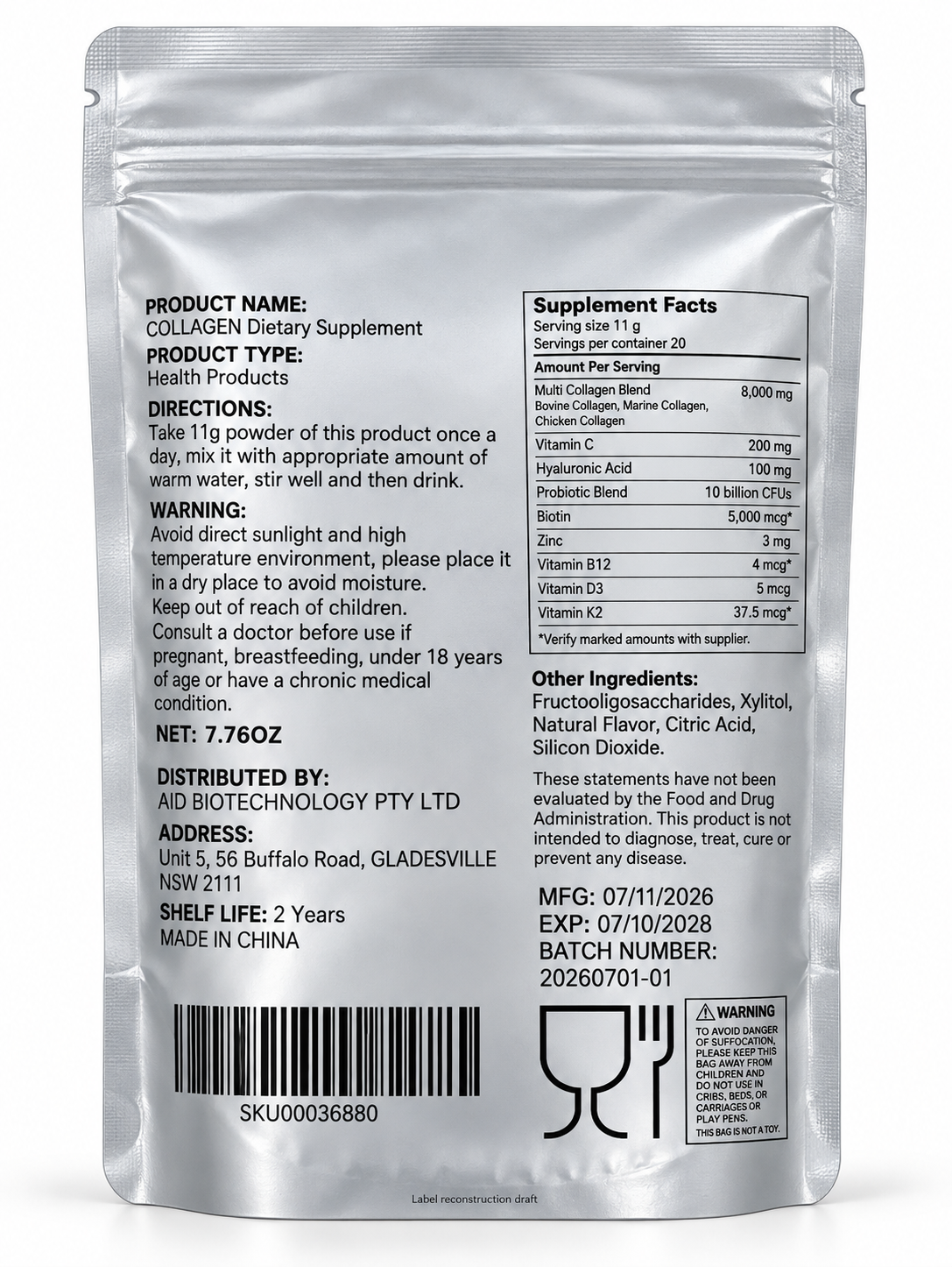 Multi Collagen Peptides Chocolate Flavor